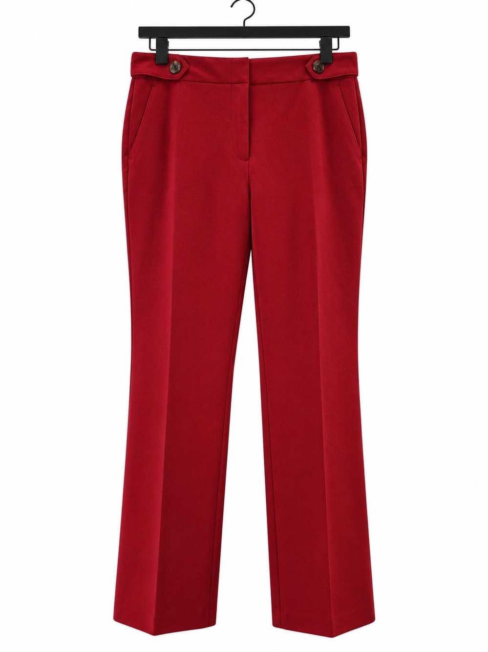 Cooper & Ella Women’s 8 Red Straight Leg Tailored Dress Pants Trousers